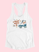 Roll With It. Rollerskates T-shirt -Victoria Barnes Designs