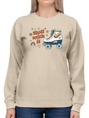 Roll With It. Rollerskates Sweatshirt -Victoria Barnes Designs