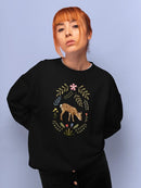 Critters And Foliage B Sweatshirt -Victoria Barnes Designs