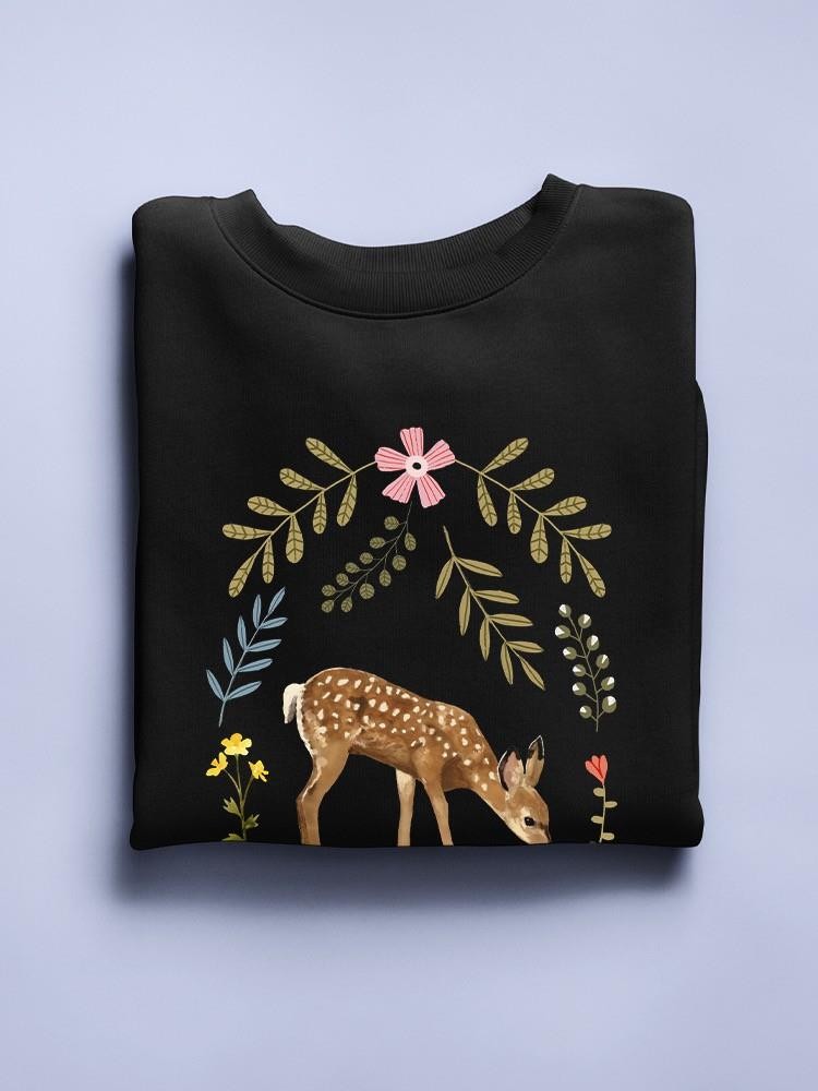 Critters And Foliage B Sweatshirt -Victoria Barnes Designs