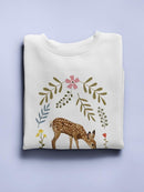 Critters And Foliage B Sweatshirt -Victoria Barnes Designs
