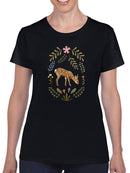 Critters And Foliage B T-shirt -Victoria Barnes Designs