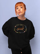 Critters And Foliage A Sweatshirt -Victoria Barnes Designs