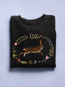 Critters And Foliage A Sweatshirt -Victoria Barnes Designs
