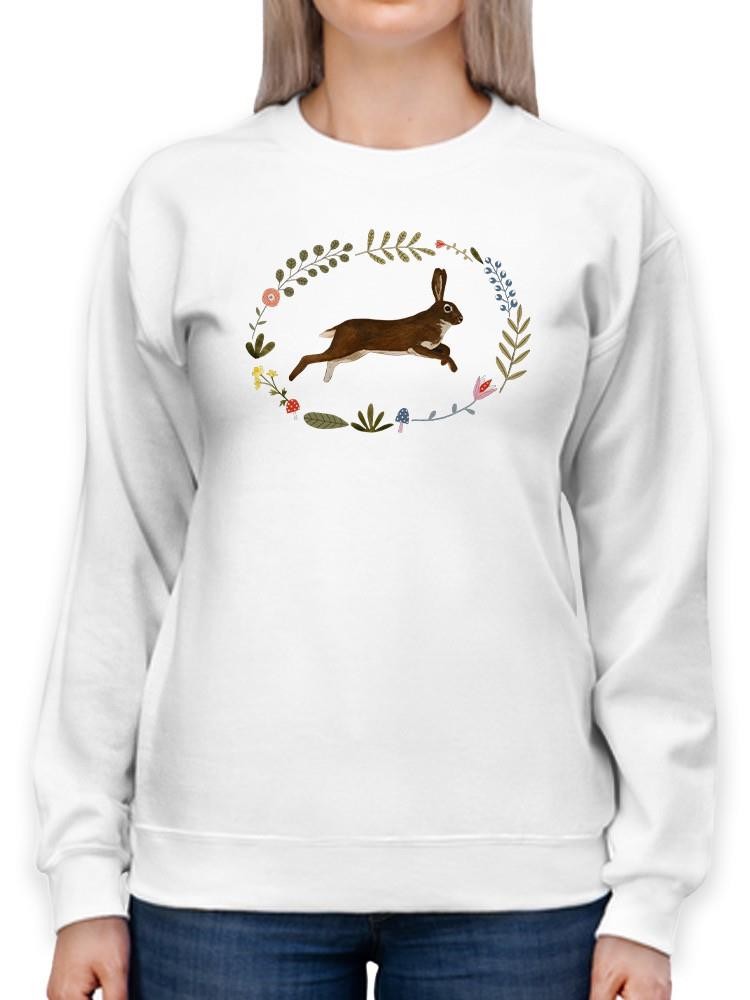 Critters And Foliage A Sweatshirt -Victoria Barnes Designs