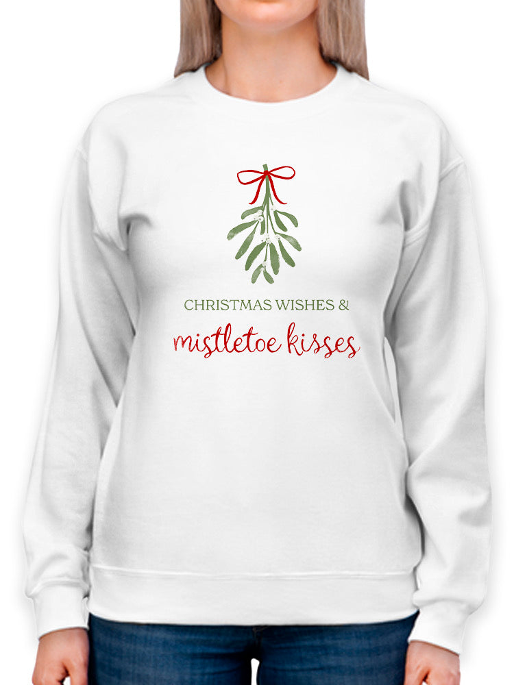 Mistletoe Wishes Ii Sweatshirt -Victoria Barnes Designs