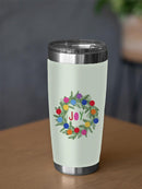 Colorful Christmas C Tumbler -Victoria Barnes Designs