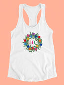 Colorful Christmas C. Racerback Tank -Victoria Barnes Designs