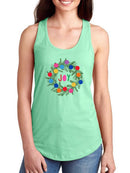 Colorful Christmas C. Racerback Tank -Victoria Barnes Designs