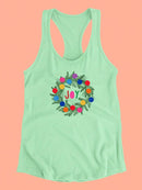 Colorful Christmas C. Racerback Tank -Victoria Barnes Designs