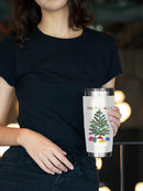 Colorful Christmas B Tumbler -Victoria Barnes Designs
