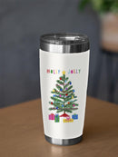 Colorful Christmas B Tumbler -Victoria Barnes Designs