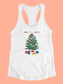 Colorful Christmas B. Racerback Tank -Victoria Barnes Designs