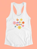 Vintage Spring Ii. Racerback Tank -Victoria Barnes Designs