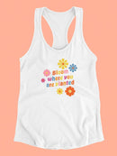 Vintage Spring Iv. Racerback Tank -Victoria Barnes Designs
