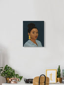 Figure In Yellow Earring Wall Art -Victoria Barnes Designs