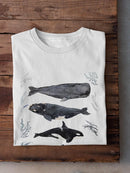 Whale Chart Collection B T-shirt -Victoria Barnes Designs