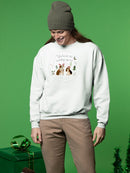 Holidogs Collection C. Sweatshirt -Victoria Barnes Designs