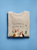 Holidogs Collection C. Sweatshirt -Victoria Barnes Designs