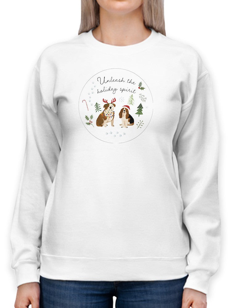 Holidogs Collection C. Sweatshirt -Victoria Barnes Designs