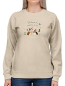 Holidogs Collection C. Sweatshirt -Victoria Barnes Designs