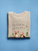Holidogs Collection C. Sweatshirt -Victoria Barnes Designs