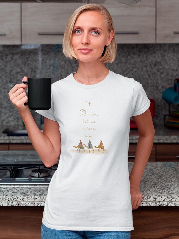 Away In A Manger I T-shirt -Victoria Barnes Designs