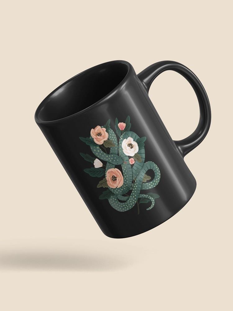 Flowers And Snake I. Mug -Victoria Barnes Designs