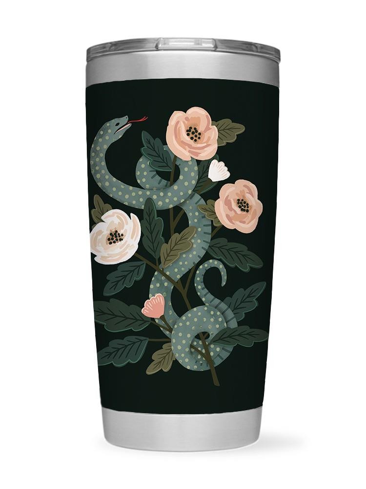 Flowers And Snake Ii. Tumbler -Victoria Barnes Designs