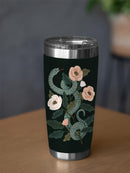 Flowers And Snake Ii. Tumbler -Victoria Barnes Designs