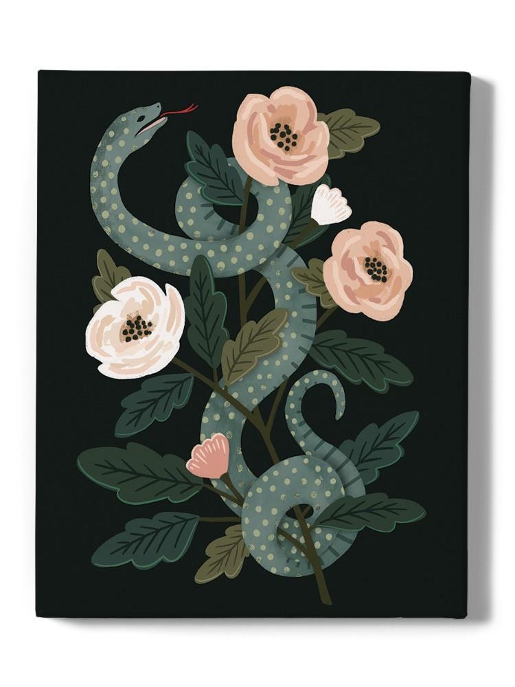 Flowers And Snake Ii. Wall Art -Victoria Barnes Designs