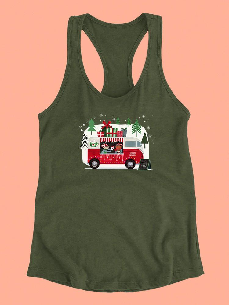 Santa's Foodtruck Collection A. Racerback Tank -Victoria Borges Designs