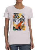 Jungle Jumble Collection. B T-shirt -Victoria Borges Designs