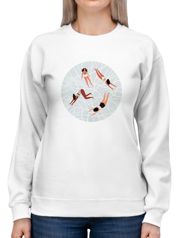 Swimsuit Girls Sweatshirt -Victoria Borges Designs