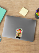 Holding Flowers Sticker -Victoria Borges Designs