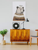 Fair Isle Bear I Wall Art -Victoria Borges Designs