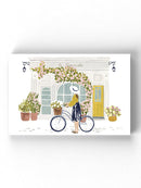Biking Near The Florist Wall Art -Victoria Borges Designs