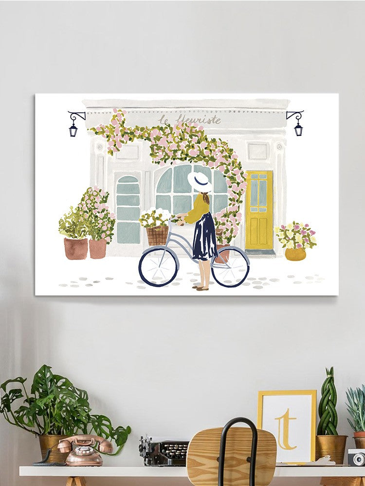 Biking Near The Florist Wall Art -Victoria Borges Designs