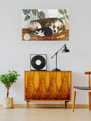 Sleeping Cat And Dog Wall Art -Victoria Borges Designs