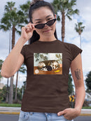 Adorable Dog And Cat Sleeping T-shirt -Victoria Borges Designs