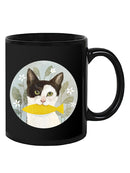 Cat Life With Fish Mug -Victoria Borges Designs