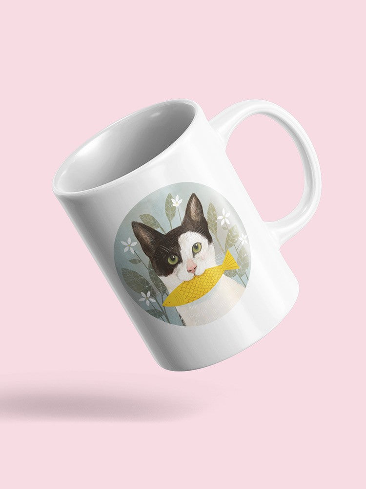 Cat Life With Fish Mug -Victoria Borges Designs