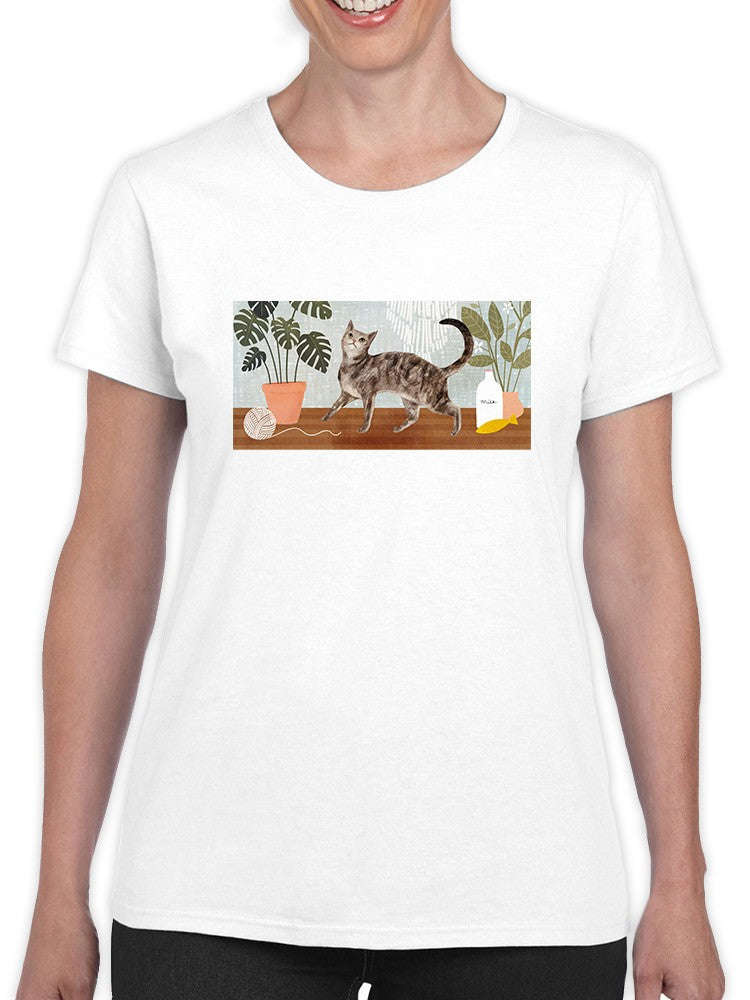 Walking Kitten T-shirt -Victoria Borges Designs