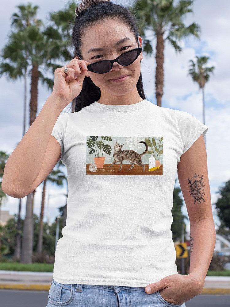 Walking Kitten T-shirt -Victoria Borges Designs
