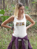 Spiffy Animals D. Racerback Tank -Victoria Borges Designs