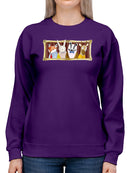 Well Dressed Animals Portrait Sweatshirt -Victoria Borges Designs