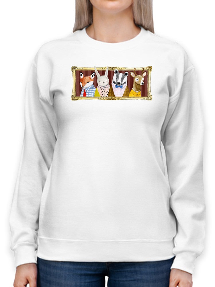 Well Dressed Animals Portrait Sweatshirt -Victoria Borges Designs