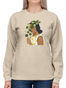 Botany Portrait Ii. Sweatshirt -Victoria Borges Designs