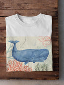 Underwater Whale T-shirt -Victoria Borges Designs