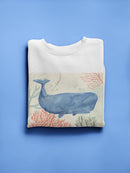 Underwater Whale Sweatshirt -Victoria Borges Designs